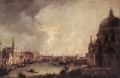 Entrance To The Grand Canal Looking East Canaletto Venice